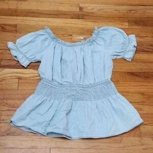 New Glory Women's Peplum Top sz 1X
